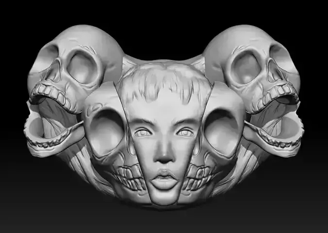 Memento mori pendant