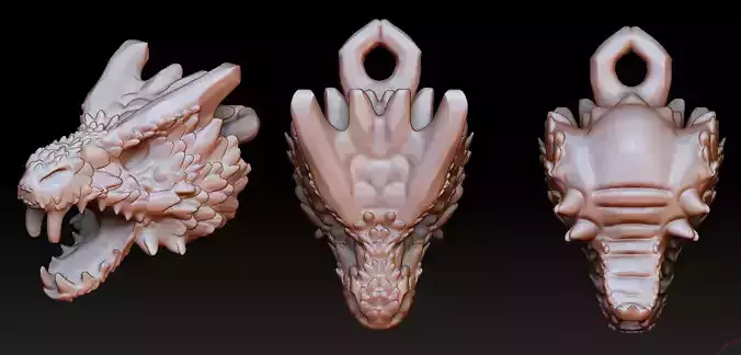 Dragon head pendant