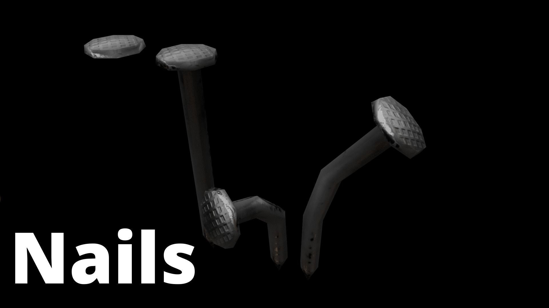 Wooden Planks Low-poly 3D model_4