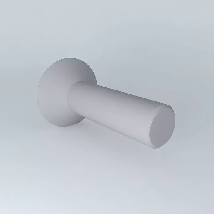 M 8 x 30 mm countersunk head screw DIN 7991 Free 3D model