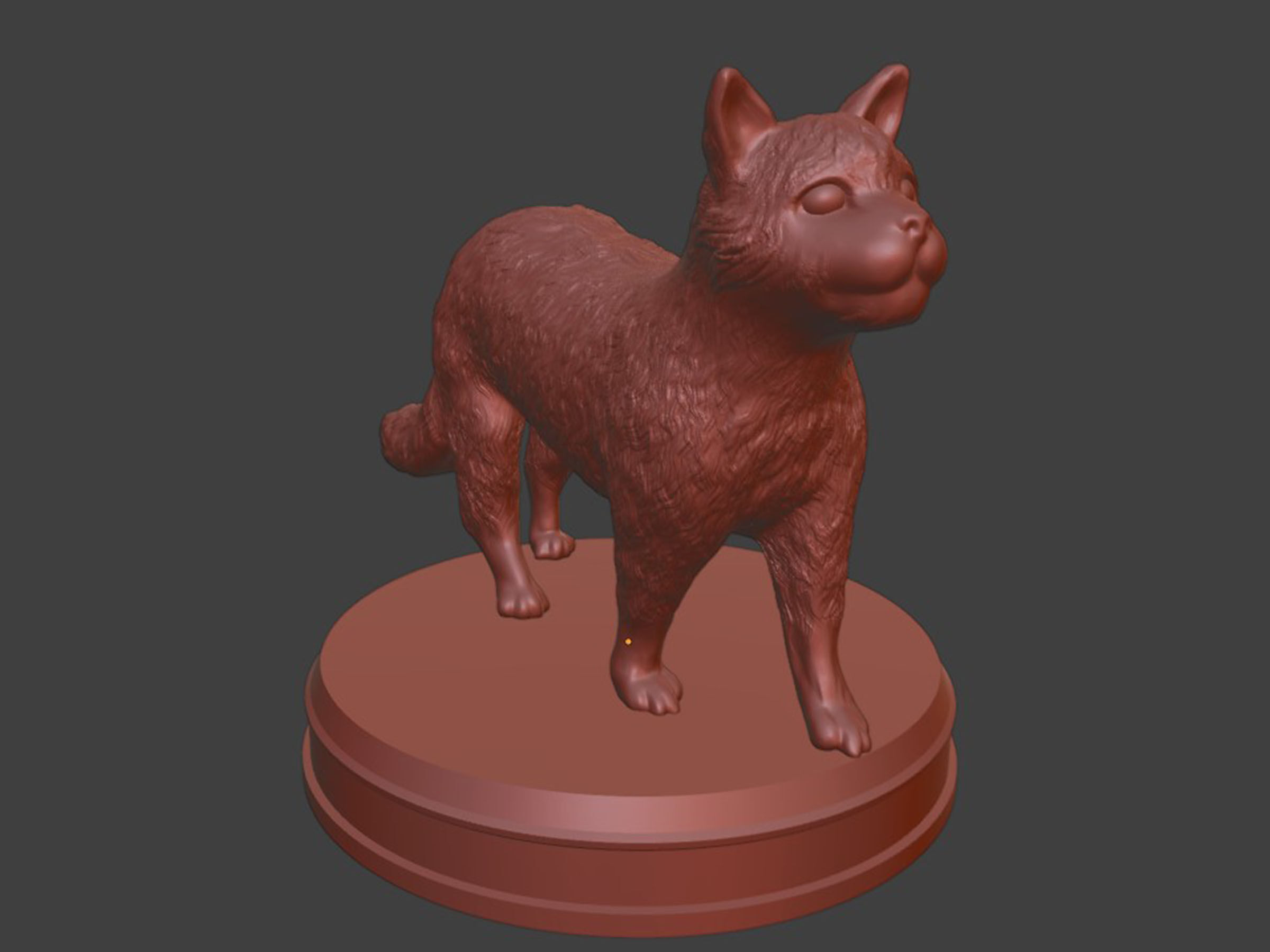 Realistic Fluffy Cat 3D print model_6