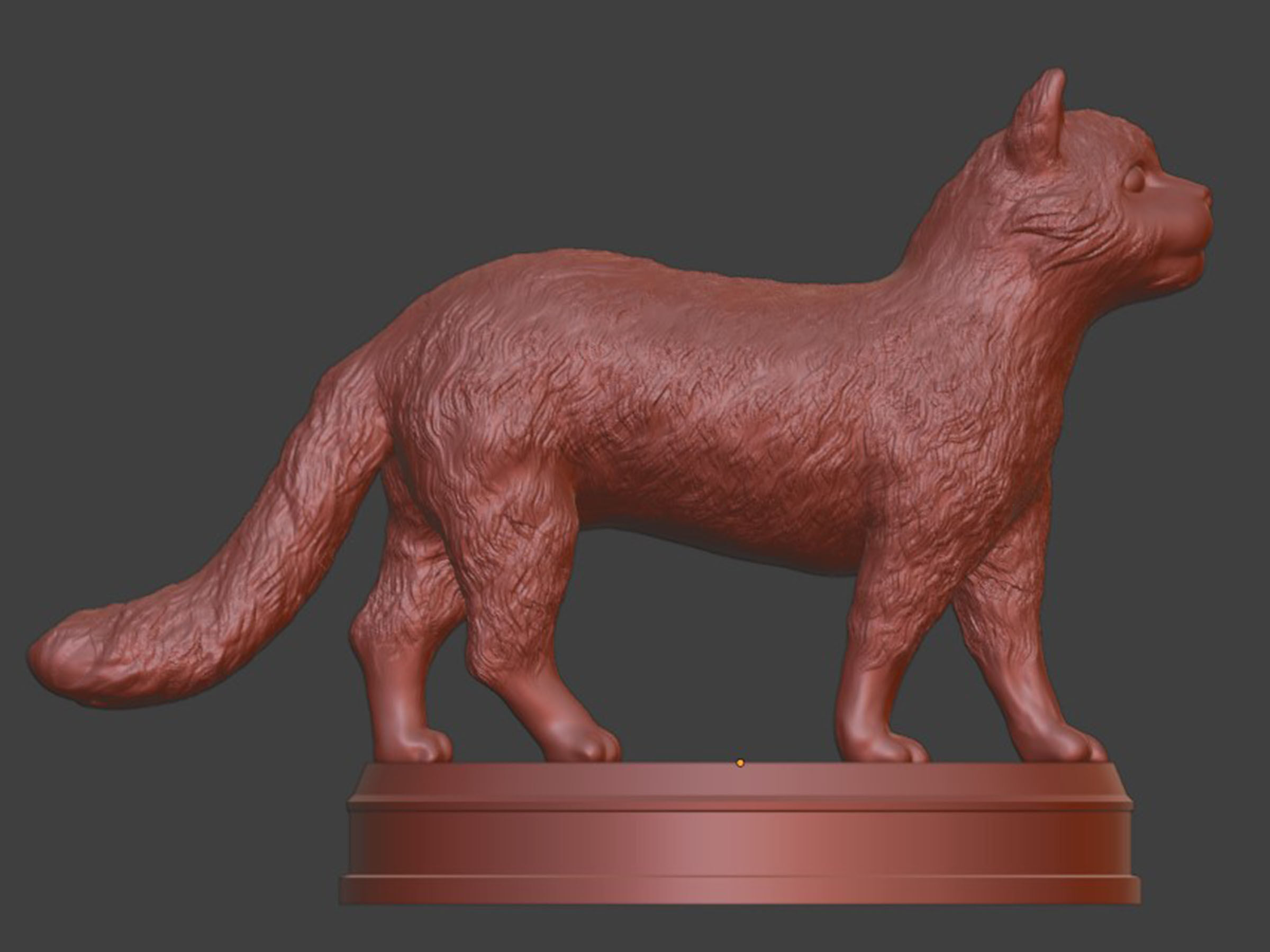 Realistic Fluffy Cat 3D print model_7