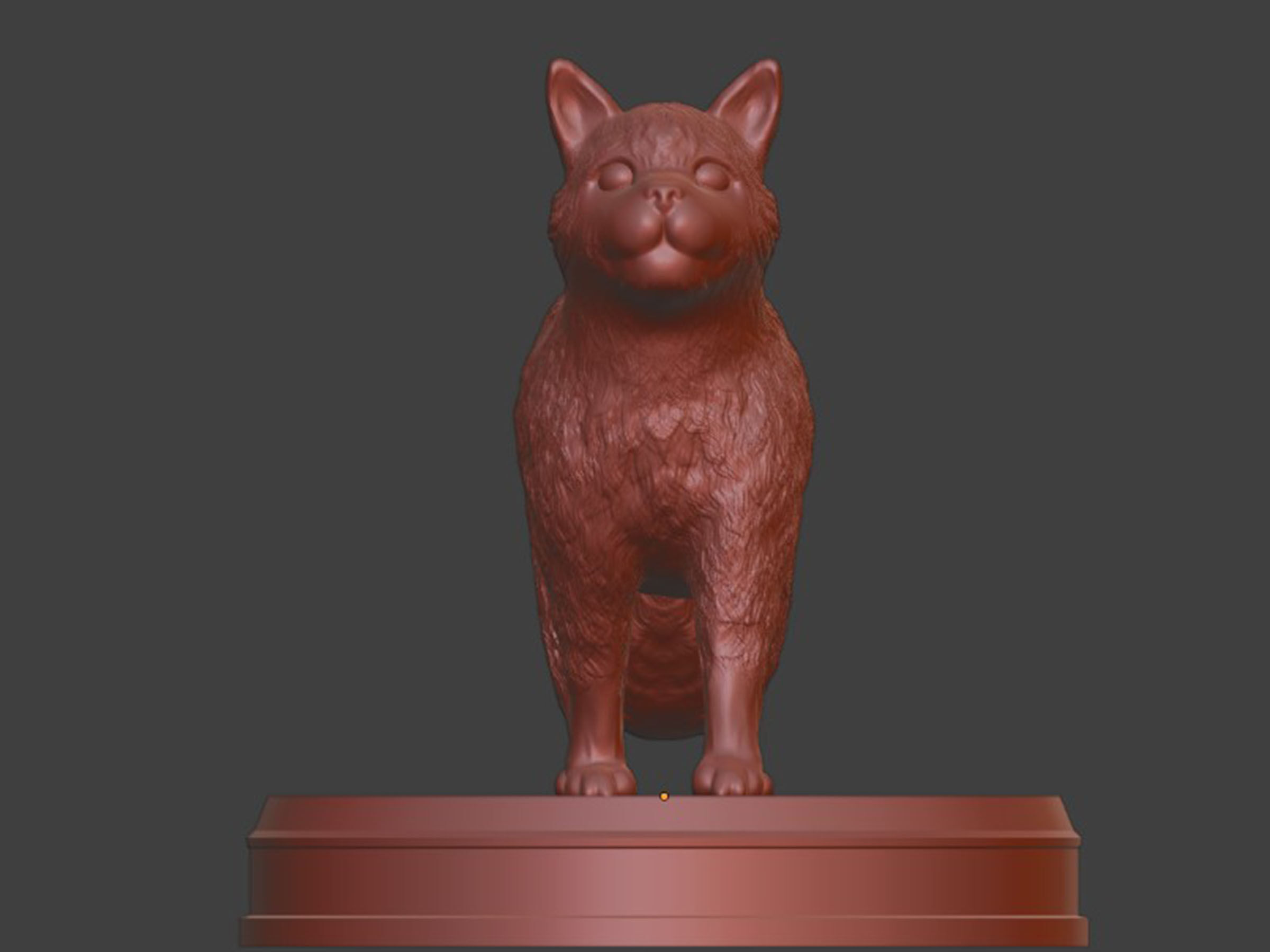 Realistic Fluffy Cat 3D print model_8