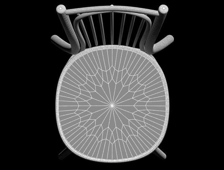 Chair dining 3D model_5