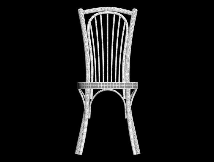 Chair dining 3D model_3