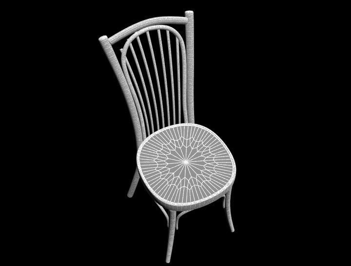 Chair dining 3D model_4