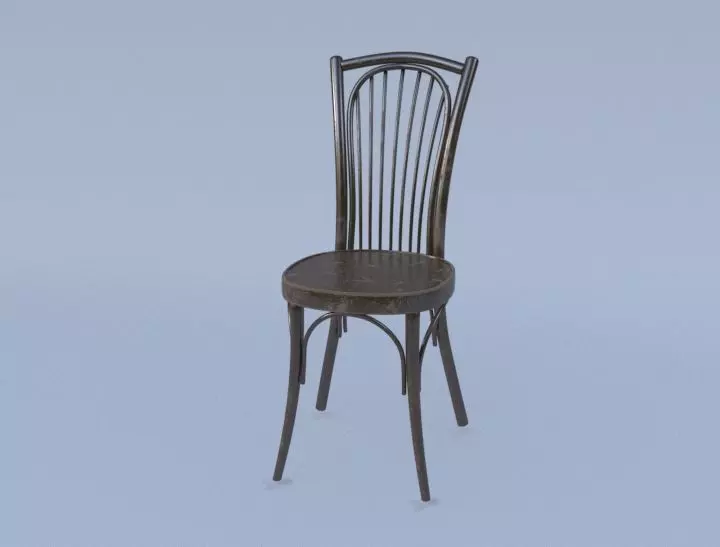 Chair dining 3D model_0