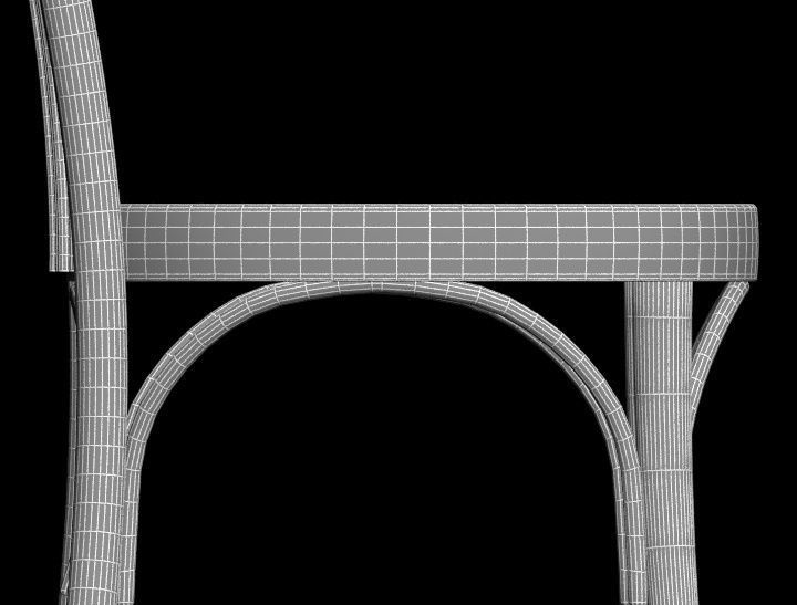 Chair dining 3D model_7