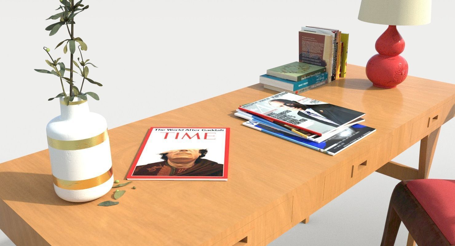 Study Table 3D model_4