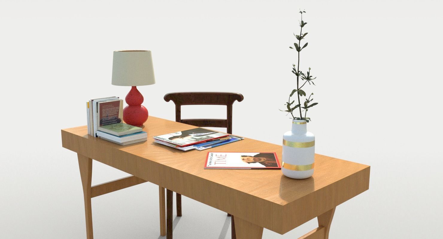 Study Table 3D model_3