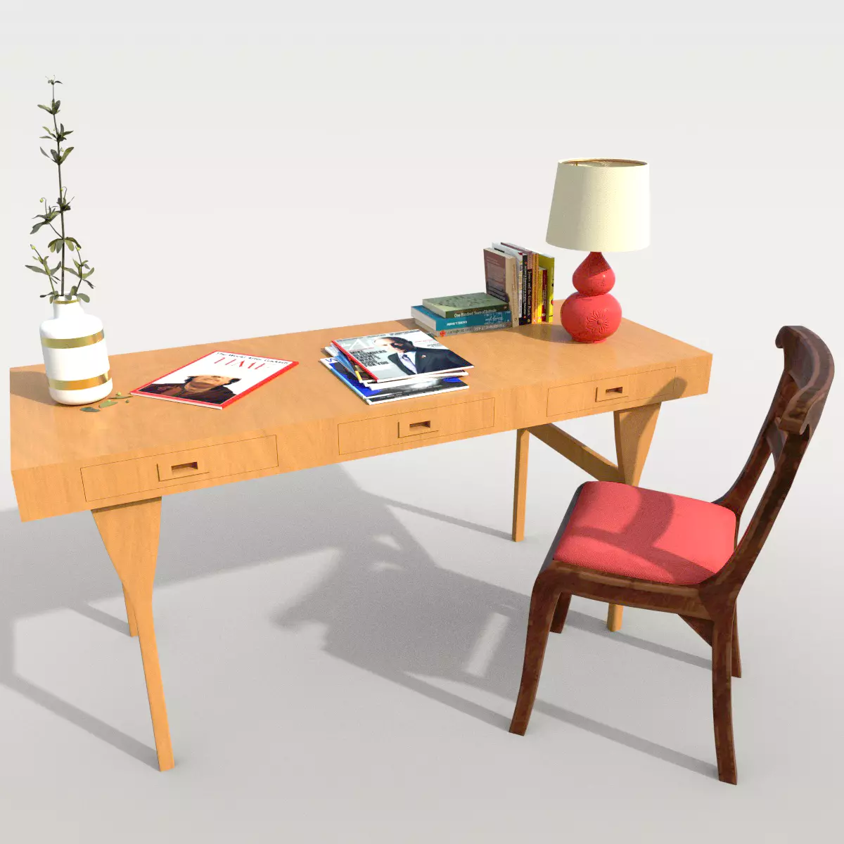 Study Table 3D model_0