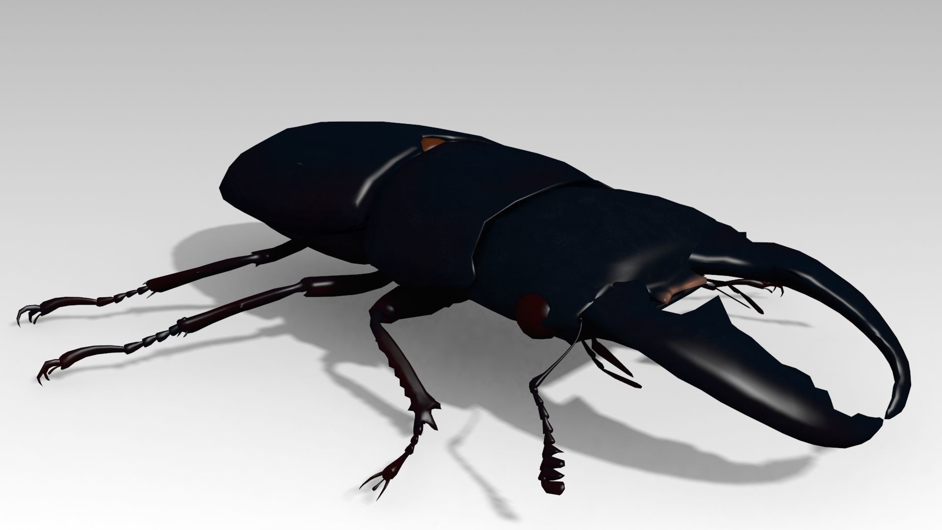 Giant Stag Beetle Low-poly 3D model_2