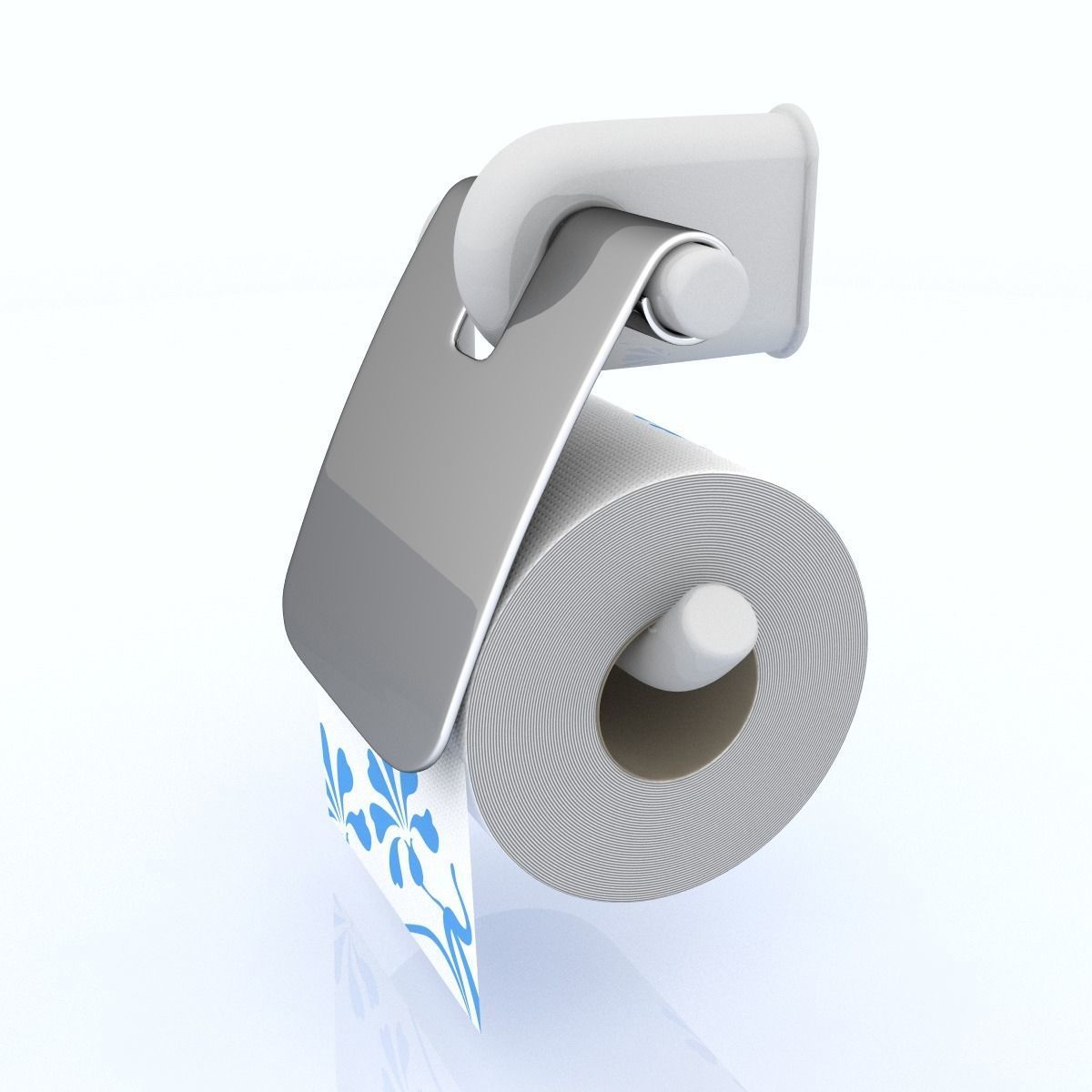 Toilet Paper 01 3D model_1