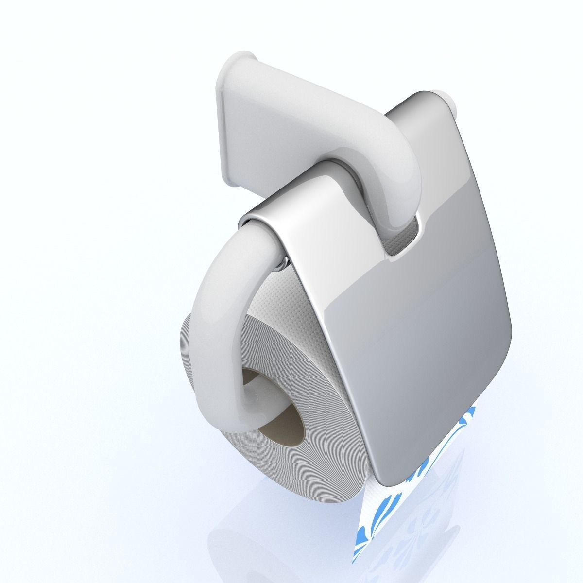 Toilet Paper 01 3D model_3