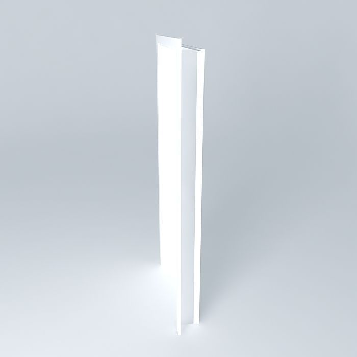 Sapele Interior Door NOTE Free 3D model_2