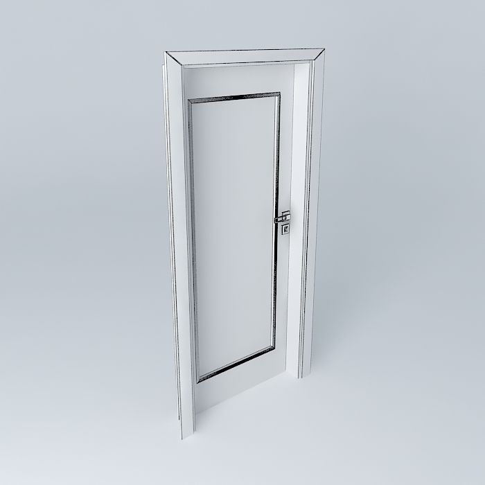 Sapele Interior Door NOTE Free 3D model_3
