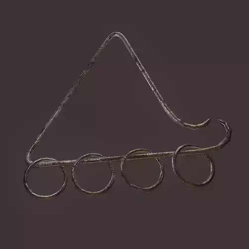 Hanging Triangle Decoration Free 3D model