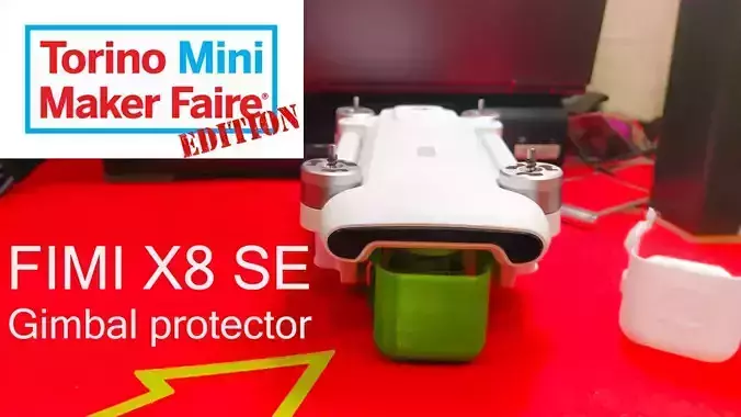 FIMI X8 SE Gimbal Protector Mini Maker Faire Turin edition 3D print model