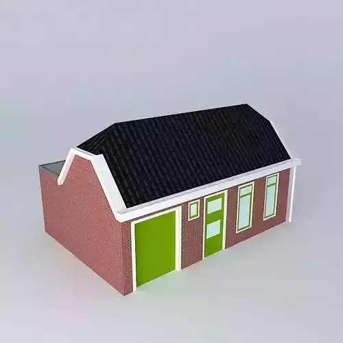 the Neighbours brick house with roof