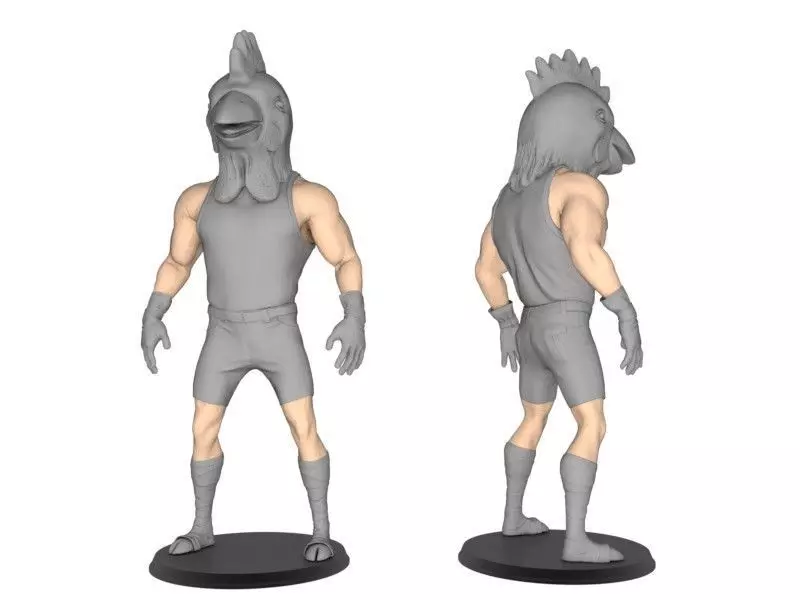 Beast man of Chicken 3D print model
