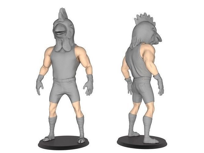 Beast man of Chicken 3D print model
