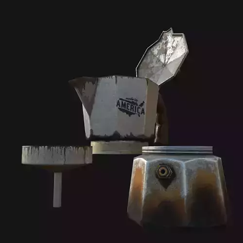 Coffee Machine Low-poly 3D model