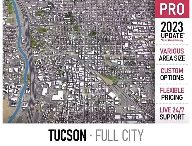 Tucson Low-poly 3D model