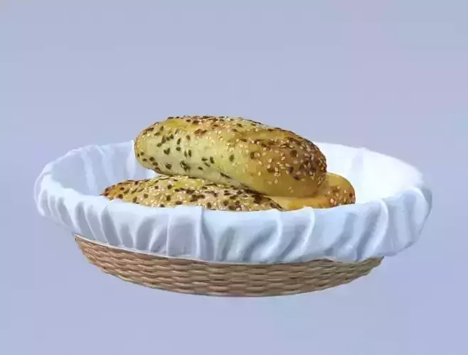 Realistic Bread 3D Modeling