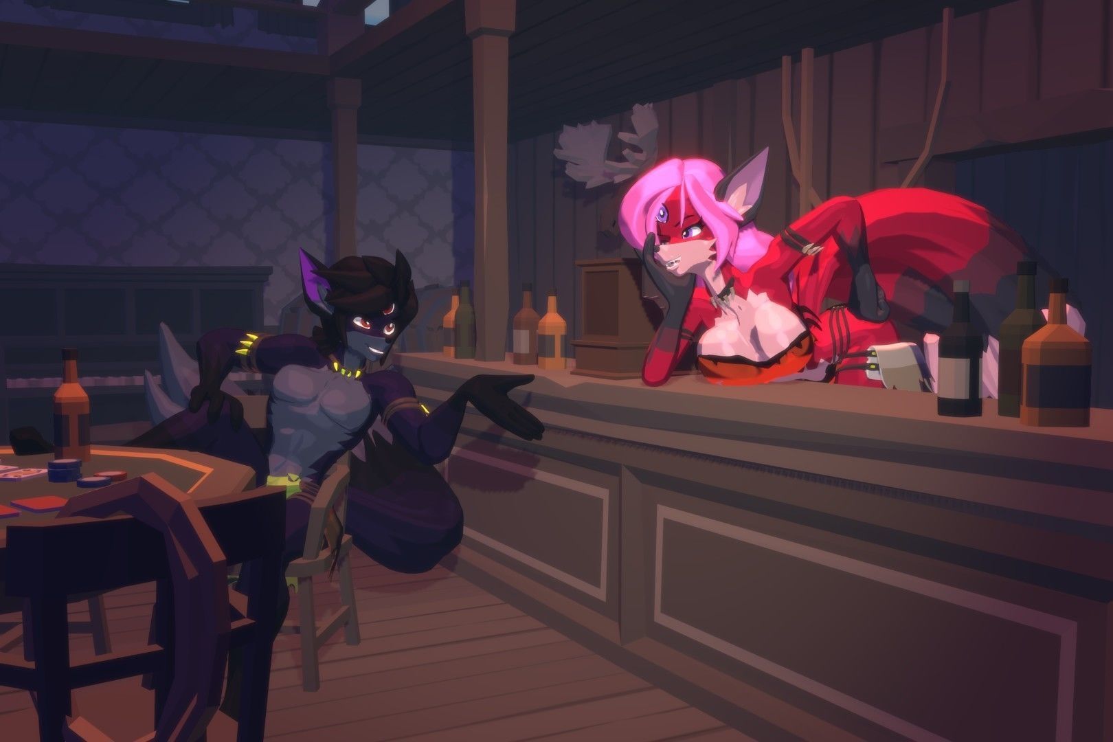 Acheron Kitsune Clean Low-poly 3D model_5