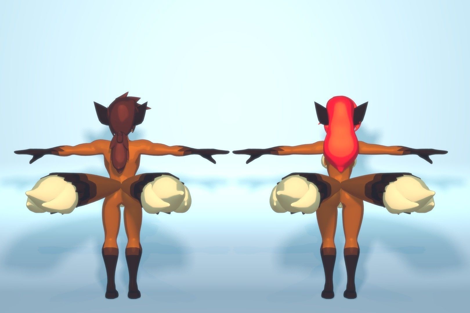 Acheron Kitsune Clean Low-poly 3D model_14