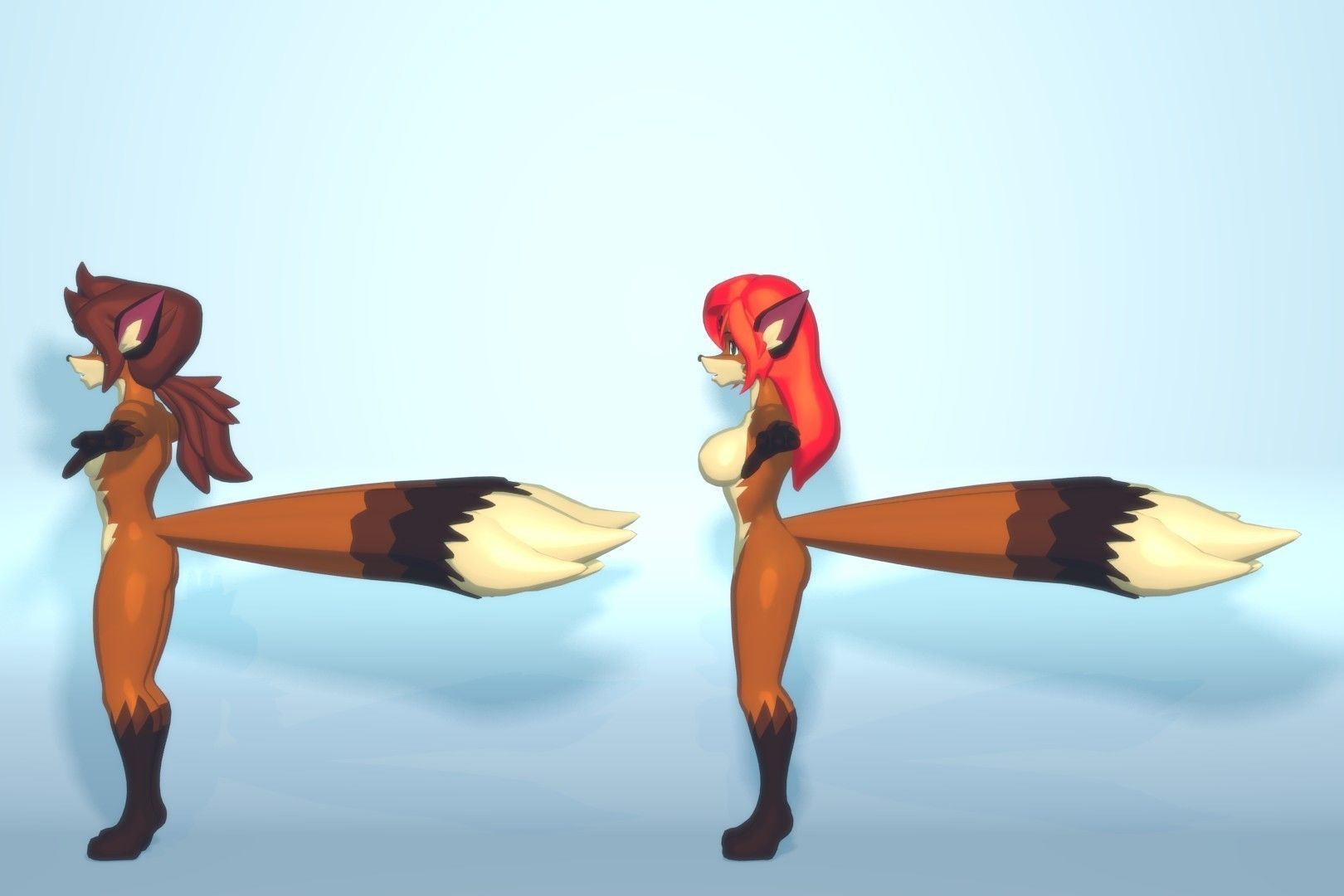 Acheron Kitsune Clean Low-poly 3D model_12