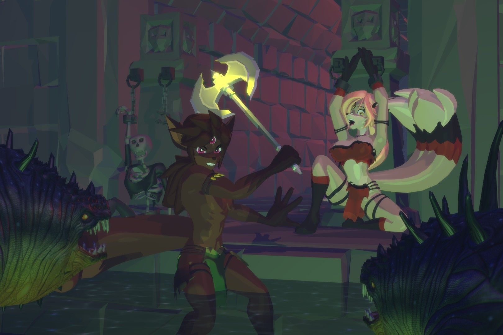 Acheron Kitsune Clean Low-poly 3D model_6