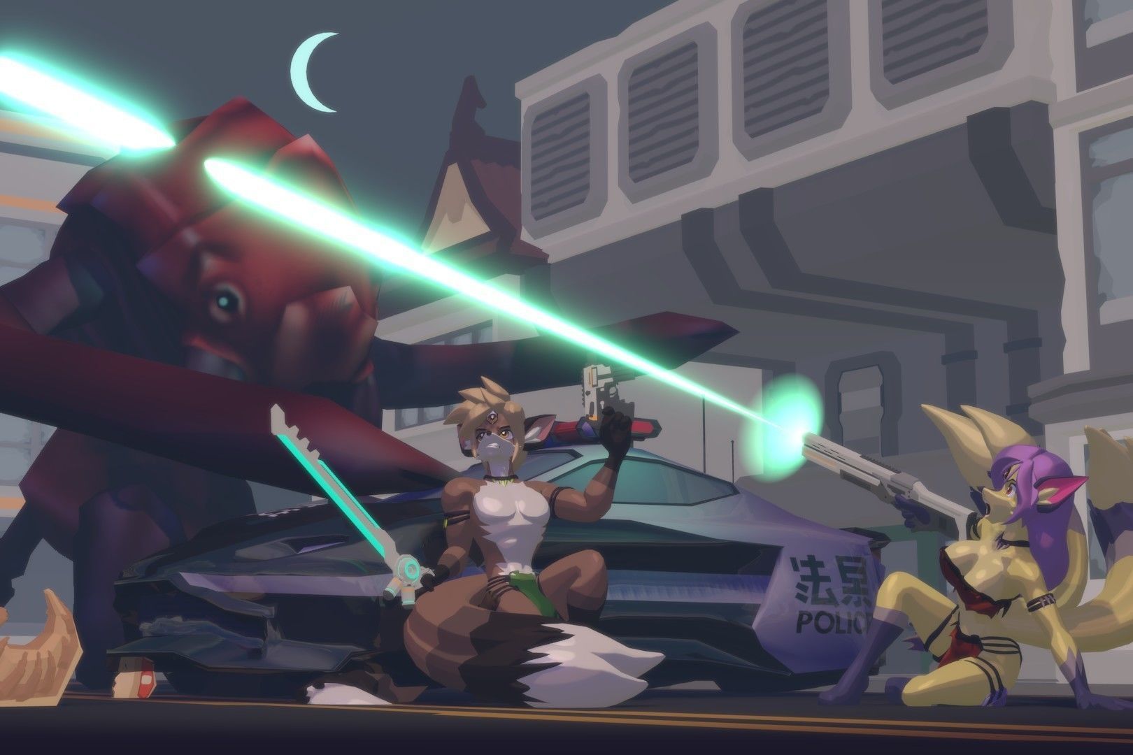 Acheron Kitsune Clean Low-poly 3D model_4