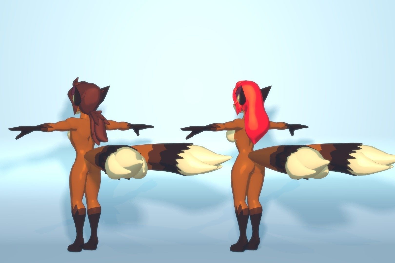 Acheron Kitsune Clean Low-poly 3D model_13