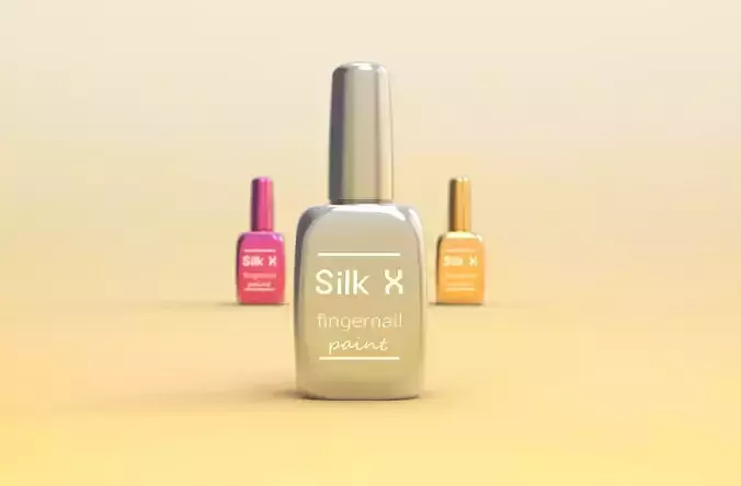 fingernails paint bottle 3D model