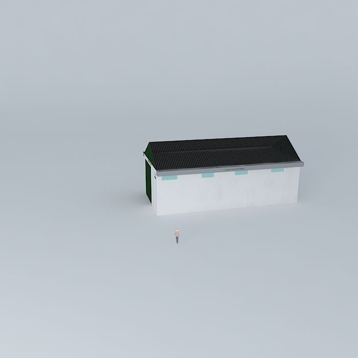 The barn garage Free 3D model_2