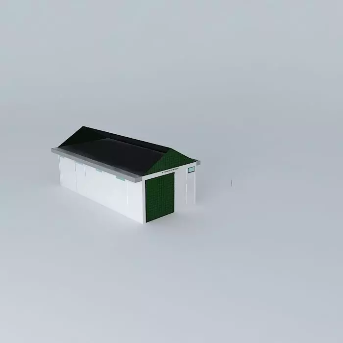 The barn garage Free 3D model_0