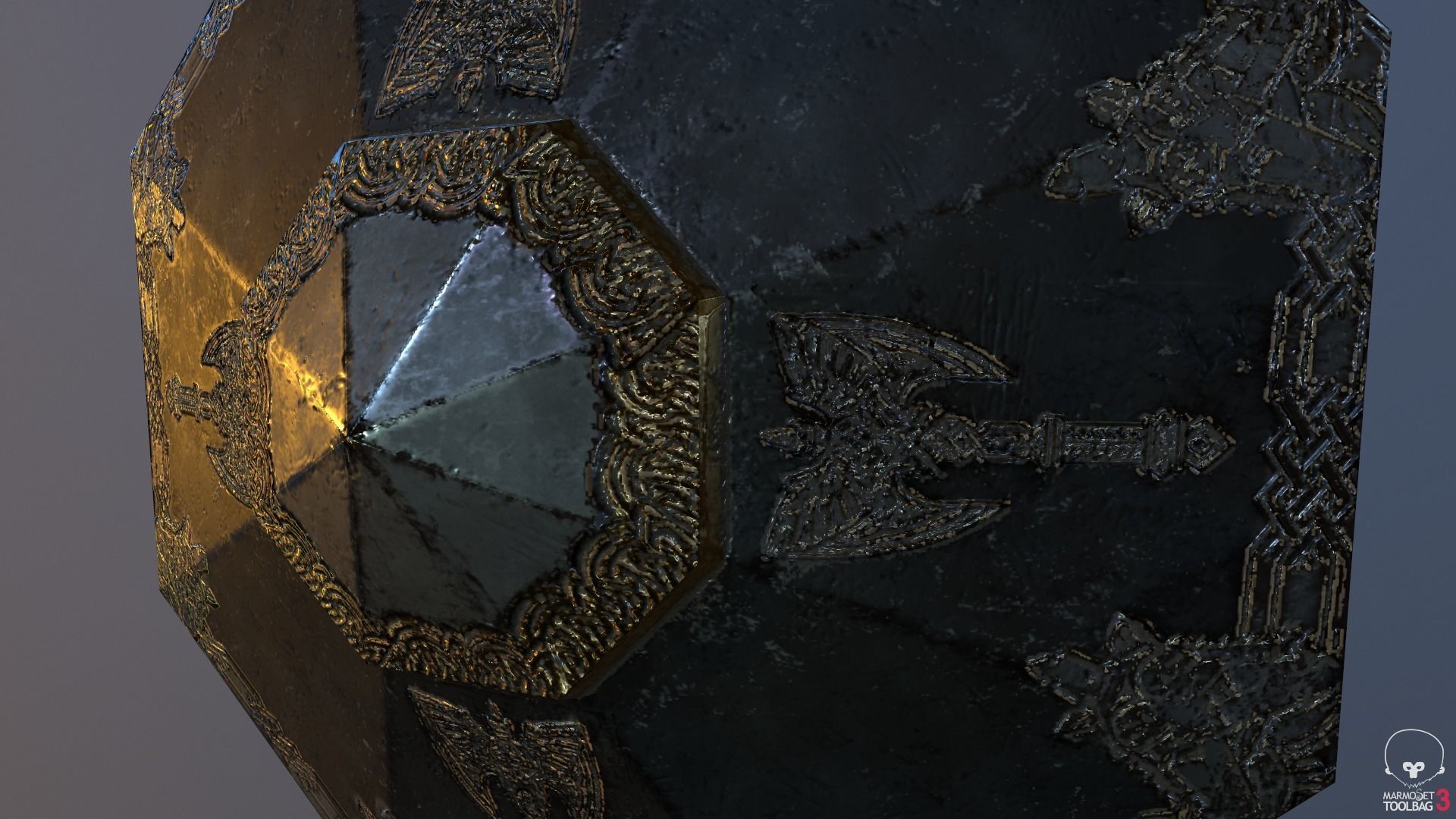 3D model Dwarf Shield VR / AR / low-poly | CGTrader