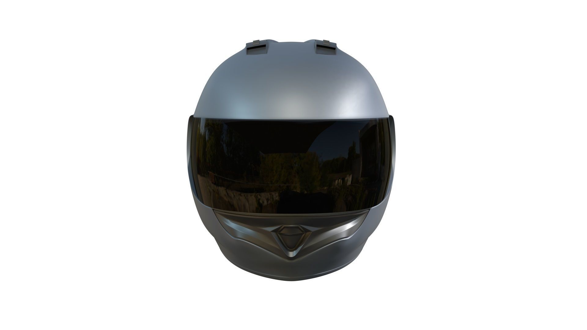 Helmet motorcycle Low-poly 3D model_2