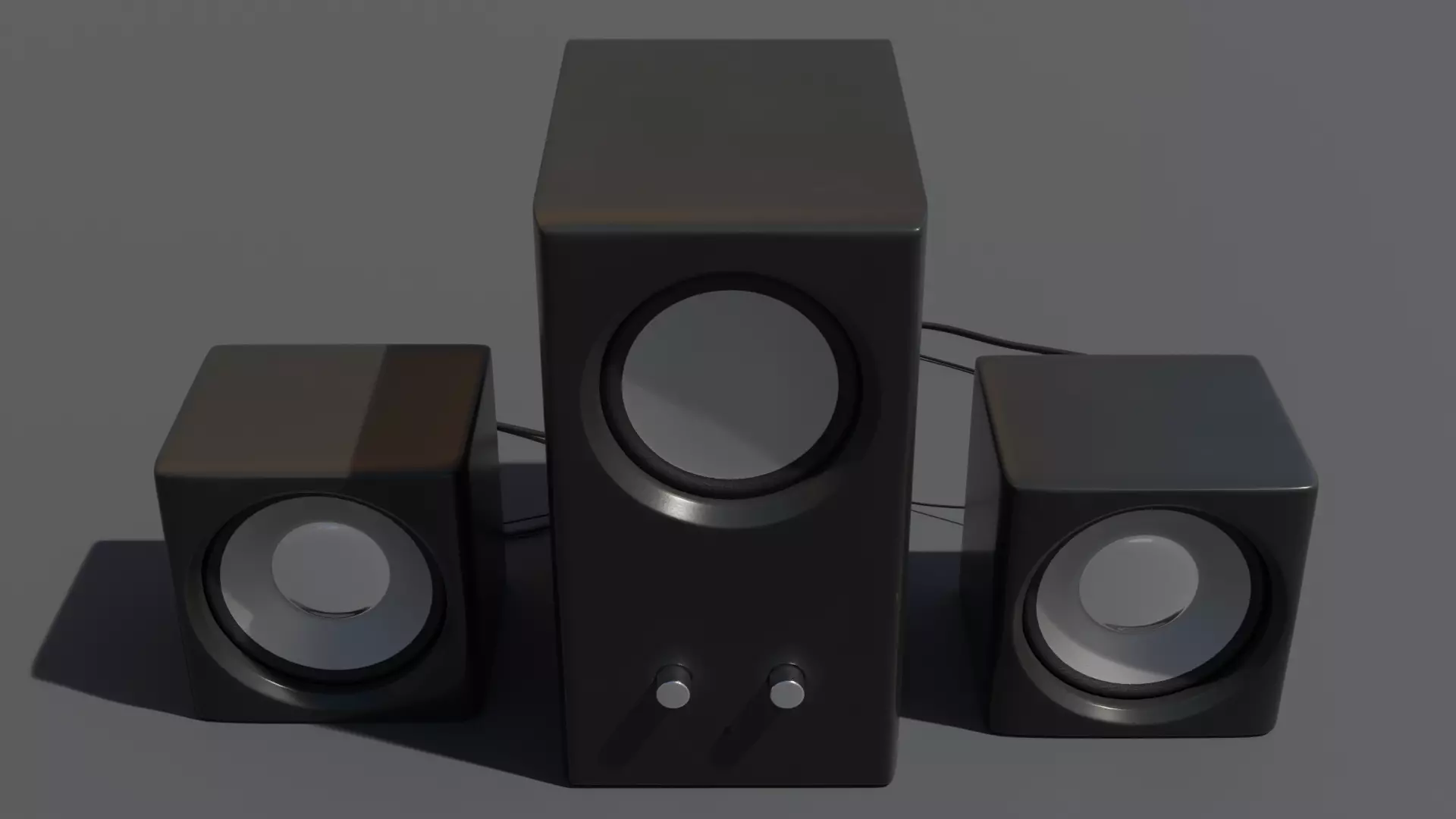 Speakers speaker system 3D model_0
