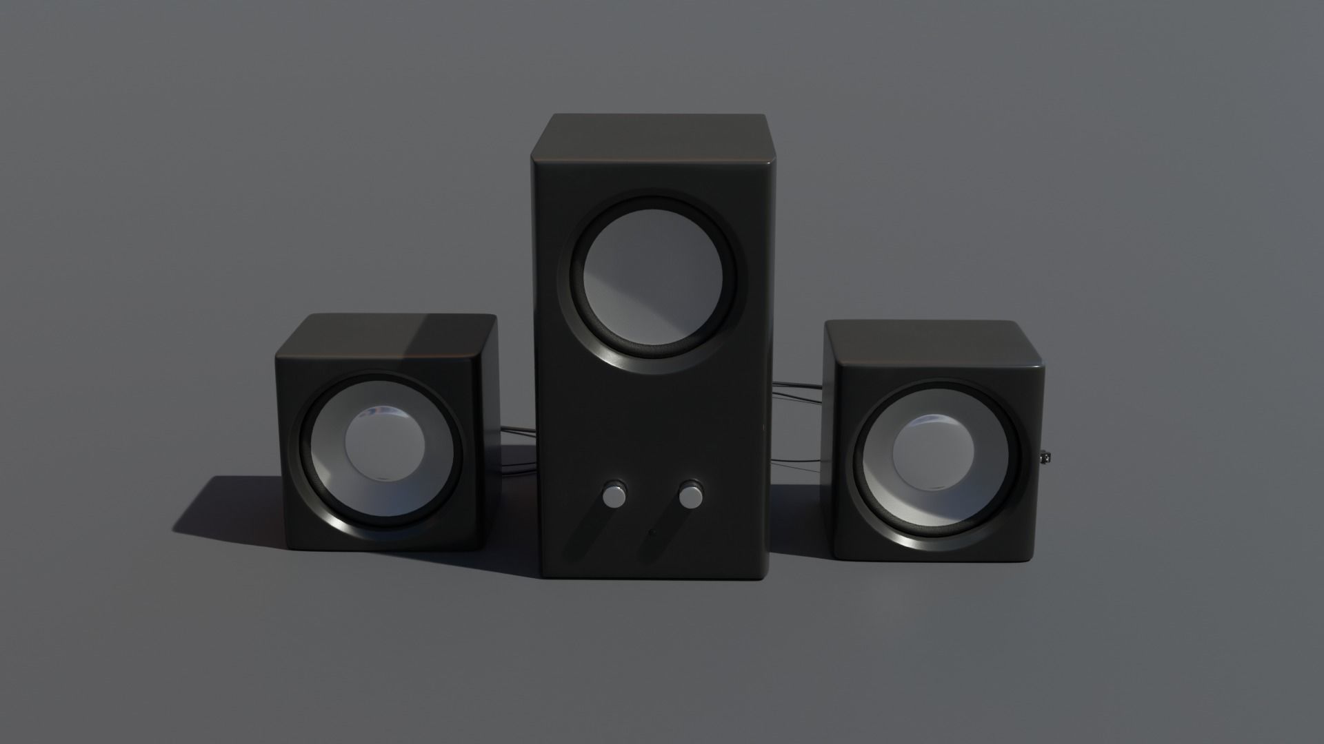 Speakers speaker system 3D model_2