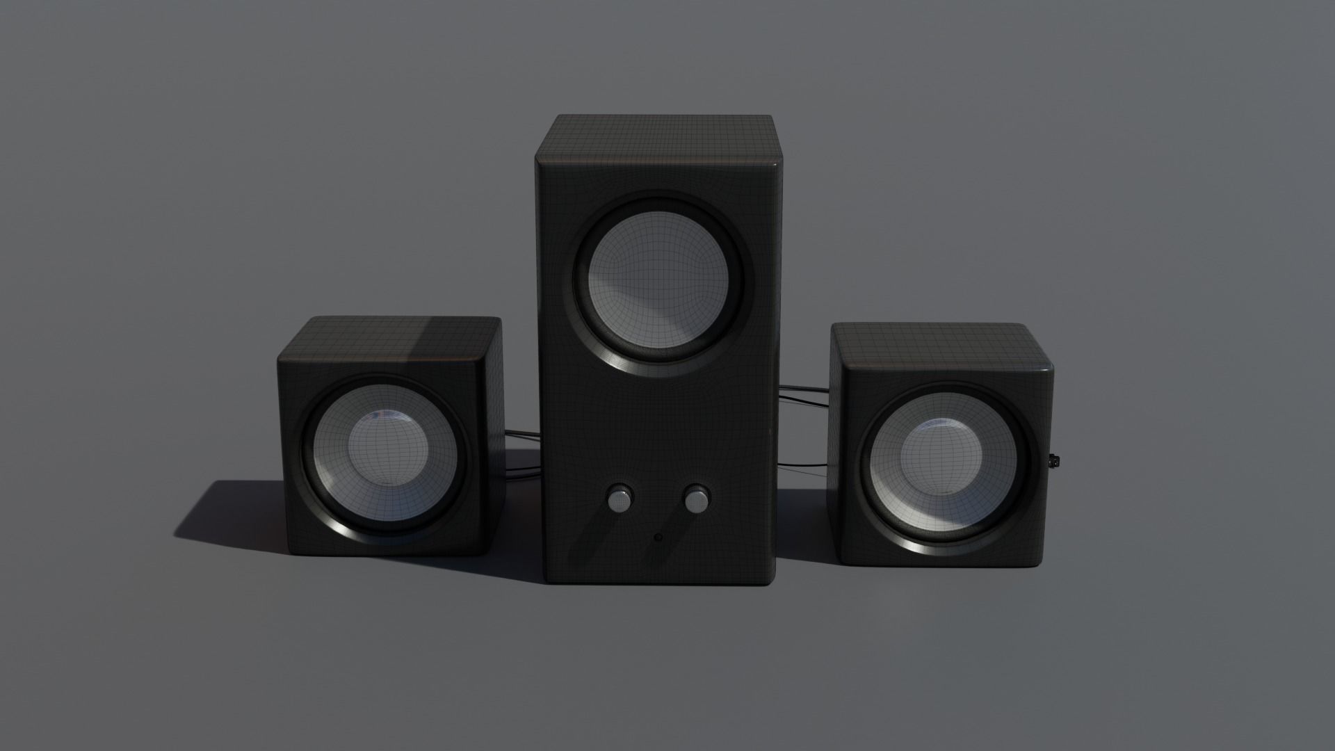 Speakers speaker system 3D model_13