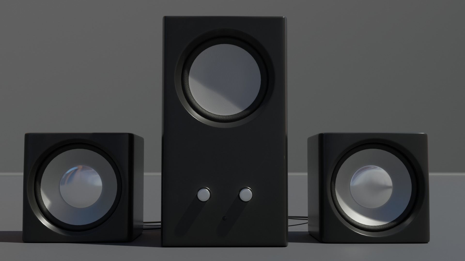 Speakers speaker system 3D model_1
