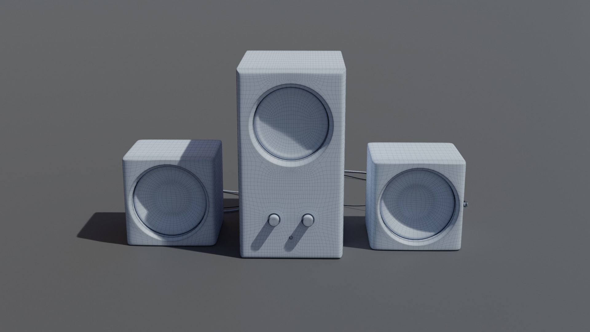Speakers speaker system 3D model_14
