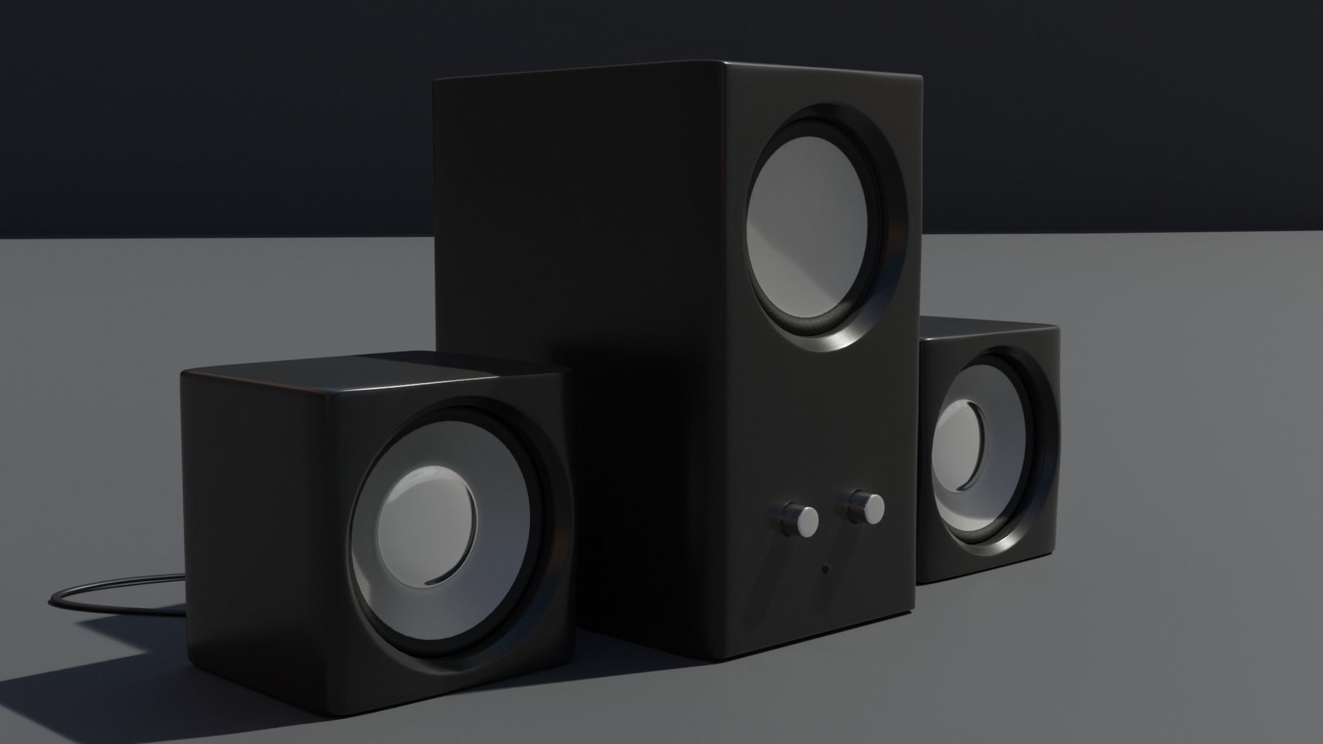 Speakers speaker system 3D model_3