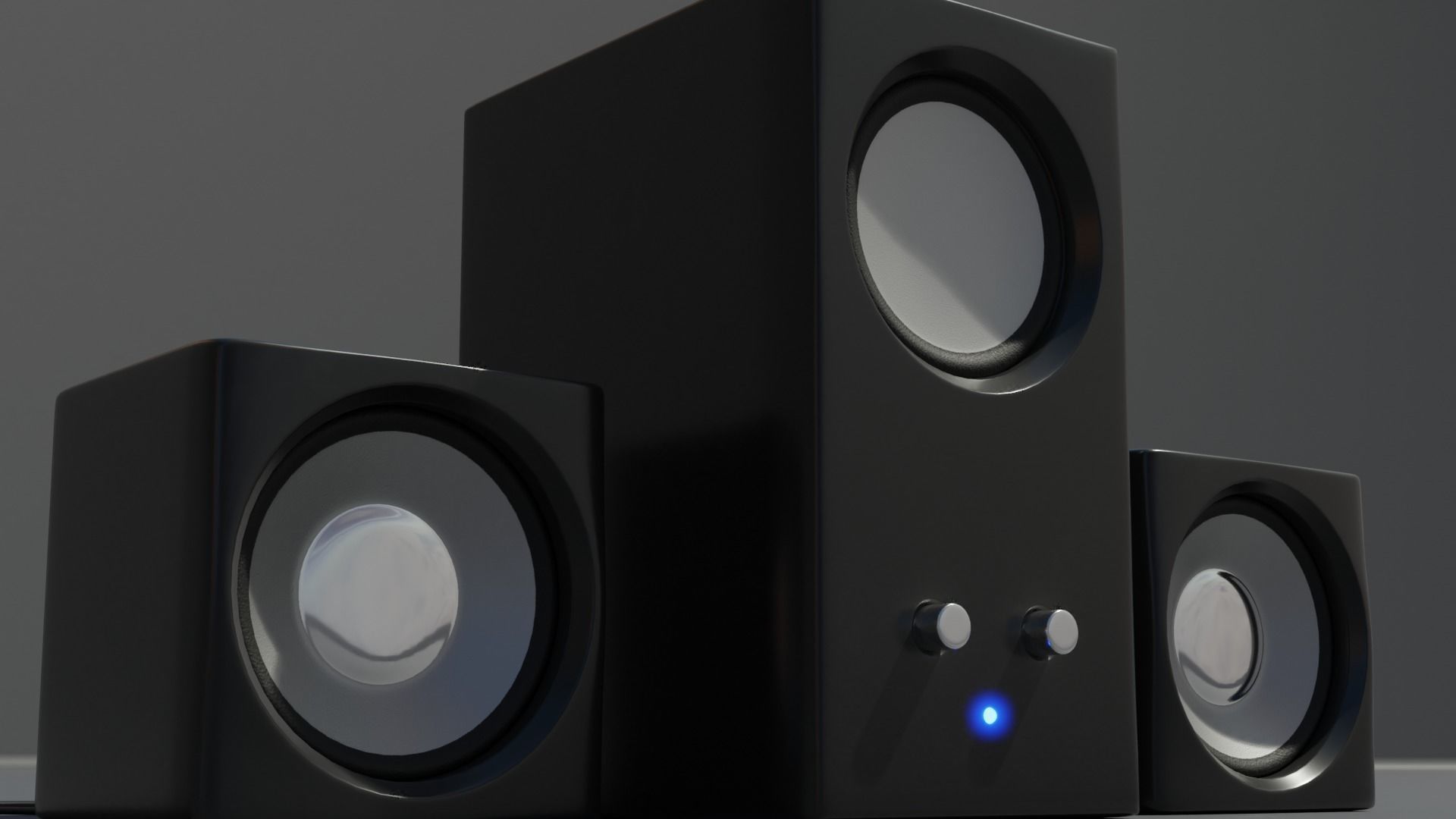 Speakers speaker system 3D model_9