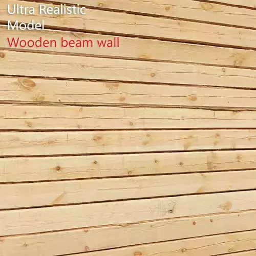Ultra realistic Wooden Beam Wall 16k