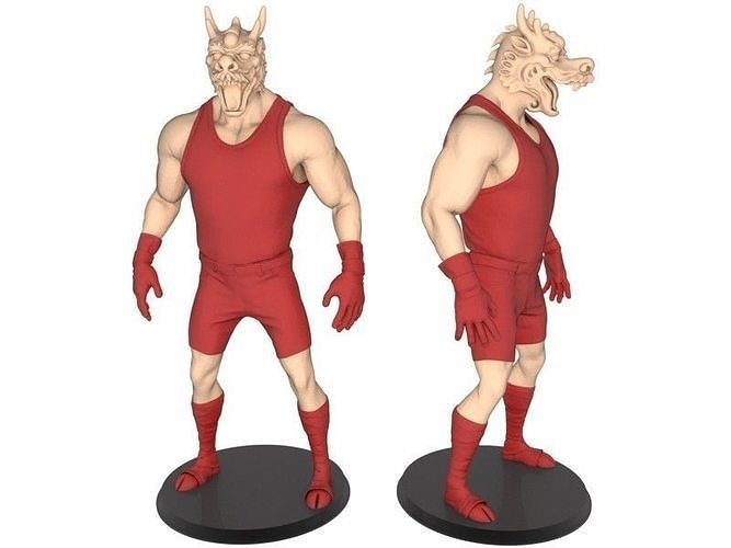 Beast man of Dragon 3D print model