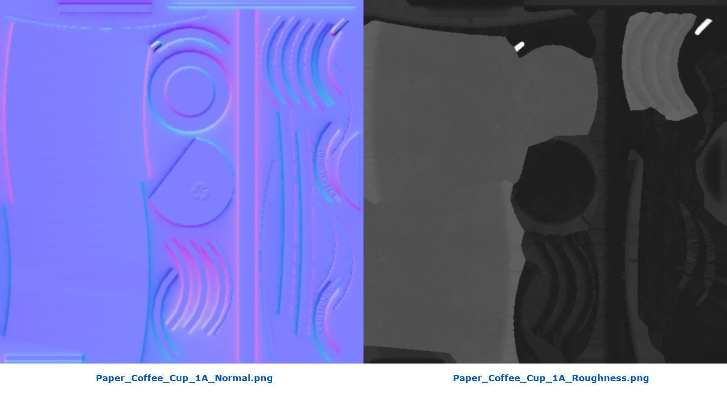 Paper Coffee Cup 1A Low-poly 3D model_8