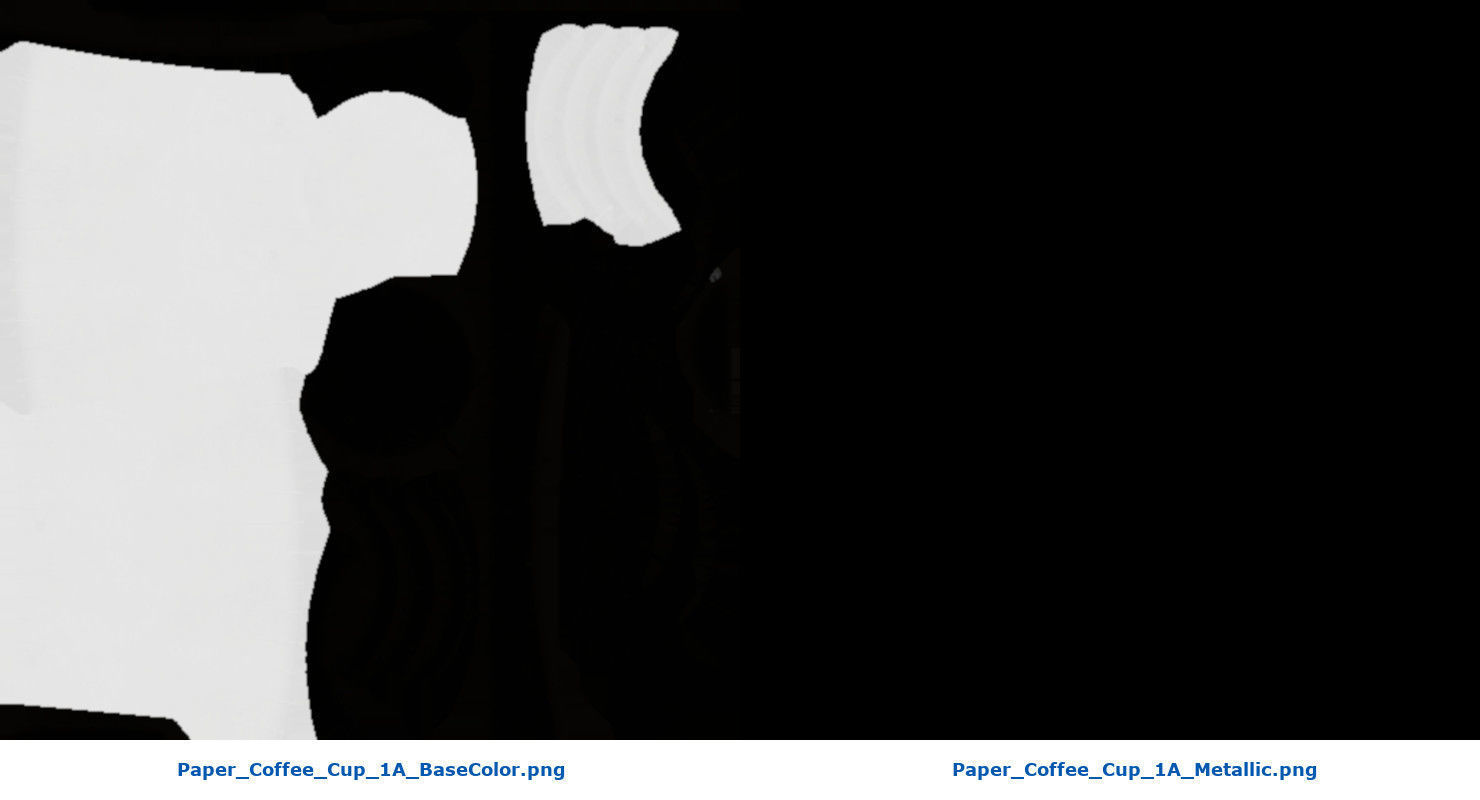 Paper Coffee Cup 1A Low-poly 3D model_7